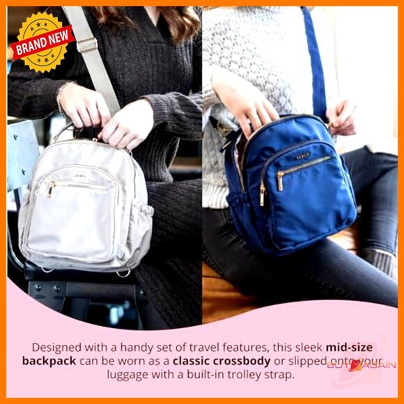 Convertible Backpack Crossbody Purse, Adjustable Straps, 6 Pockets, Travel main image 7
